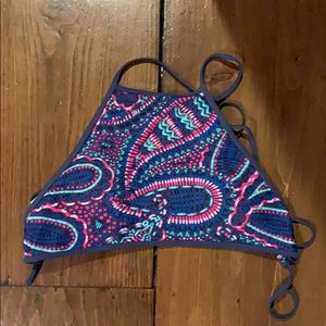AERIE HIGH NECK BIKINI TOP